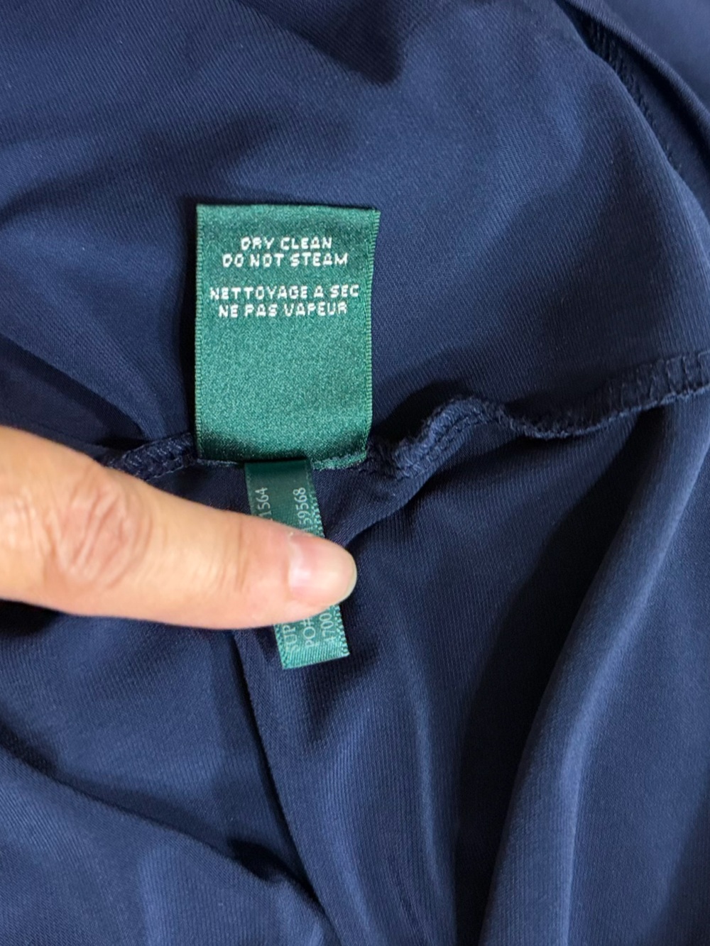 Lauren Ralph Lauren Navy Lace V‑Neck Maxi Dress - Picture 9 of 9